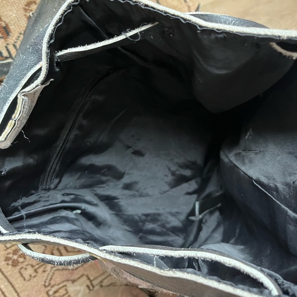 Vintage Kilim Wool Turkish Woven Rug Carpet Bag Backpack Purse - Picture 11 of 12